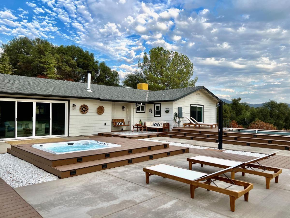 Boho Chic Oasis By Casa Oso With Pool, Spa And Views Ahwahnee Exterior foto